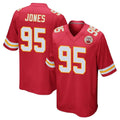 Davalo KC.Chiefs #95 Chris Jones Player Red Home Game Stitched Jerseys