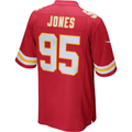 Davalo KC.Chiefs #95 Chris Jones Red Game Stitched Jerseys