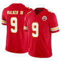Davalo KC.Chiefs #9 Kenneth Walker III Player Red Limited Vapor F.U.S.E. Home Game Stitched Jerseys