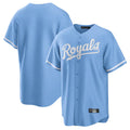 Davalo KC.Royals Light Blue Home Game Blank Player Stitched Jerseys
