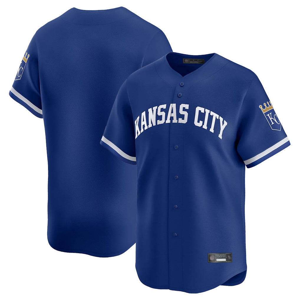 Davalo KC.Royals Royal Limited Home Blank Player Stitched Jerseys