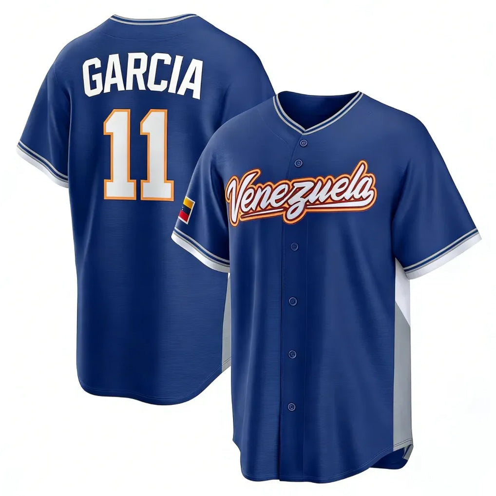 Davalo KC.Royals #11 Maikel Garcia Player Navy 2026 World Classic Home Stitched Jerseys
