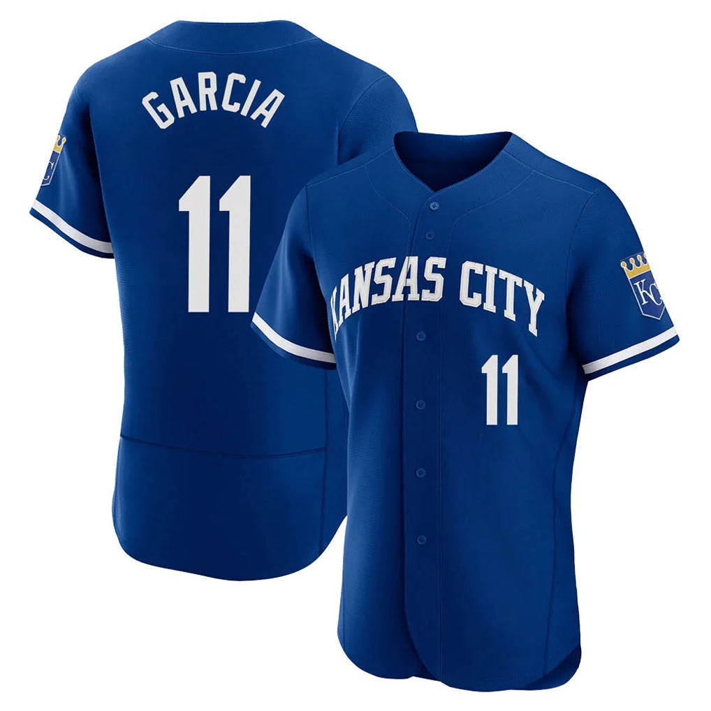 Davalo KC.Royals #11 Maikel Garcia Player Royal City Connect Limited Elite Home Game Stitched Jerseys