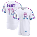 Davalo KC.Royals #13 Salvador Perez Player White 2026 City Connect Limited Elite Home Stitched Jerseys