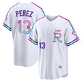Davalo KC.Royals #13 Salvador Perez Player White 2026 City Connect Limited Home Stitched Jerseys