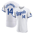 Davalo KC.Royals #14 Jac Caglianone Player White Limited Elite Home Game Stitched Jerseys