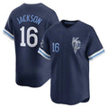 Davalo KC.Royals #16 Bo Jackson Player Navy City Connect Limited Home Stitched Jerseys