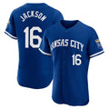 Davalo KC.Royals #16 Bo Jackson Player Royal City Connect Limited Elite Home Game Stitched Jerseys