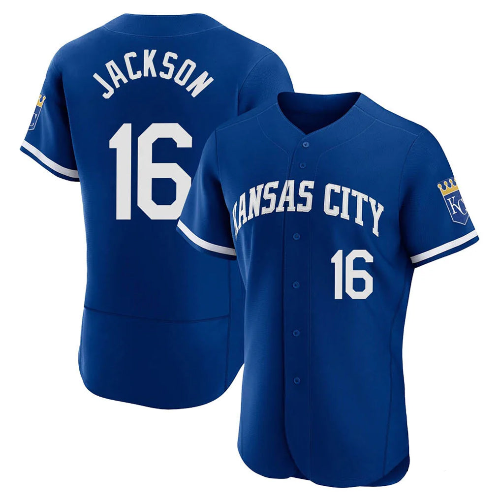 Davalo KC.Royals #16 Bo Jackson Player Royal City Connect Limited Elite Home Game Stitched Jerseys