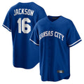 Davalo KC.Royals #16 Bo Jackson Player Royal Game Home Stitched Jerseys