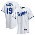 Davalo KC.Royals #19 Michael Massey Player White Home Game Stitched Jerseys