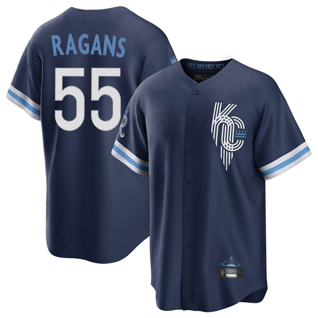 Davalo KC.Royals #55 Cole Ragans Player Navy City Connect Home Game Stitched Jerseys