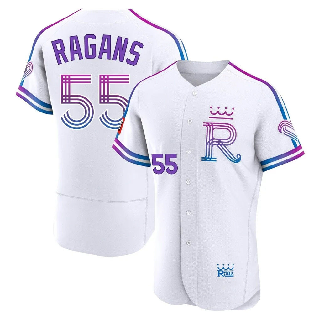 Davalo KC.Royals #55 Cole Ragans Player White 2026 City Connect Limited Elite Home Stitched Jerseys