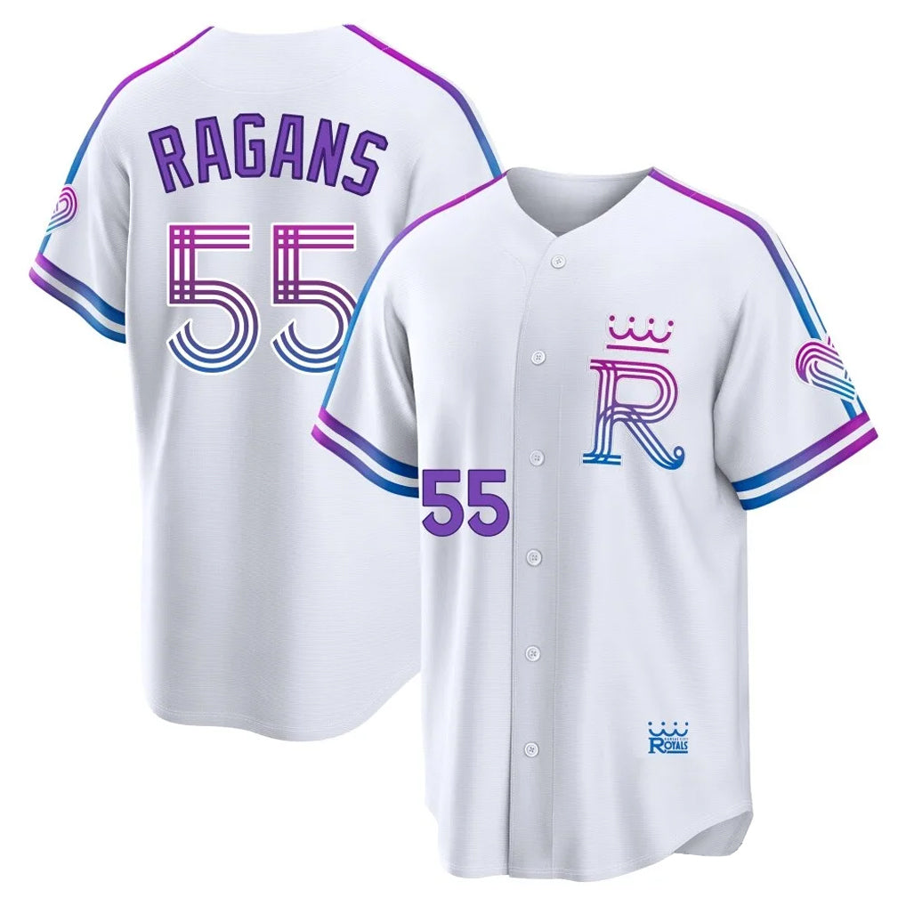 Davalo KC.Royals #55 Cole Ragans Player White 2026 City Connect Limited Home Stitched Jerseys
