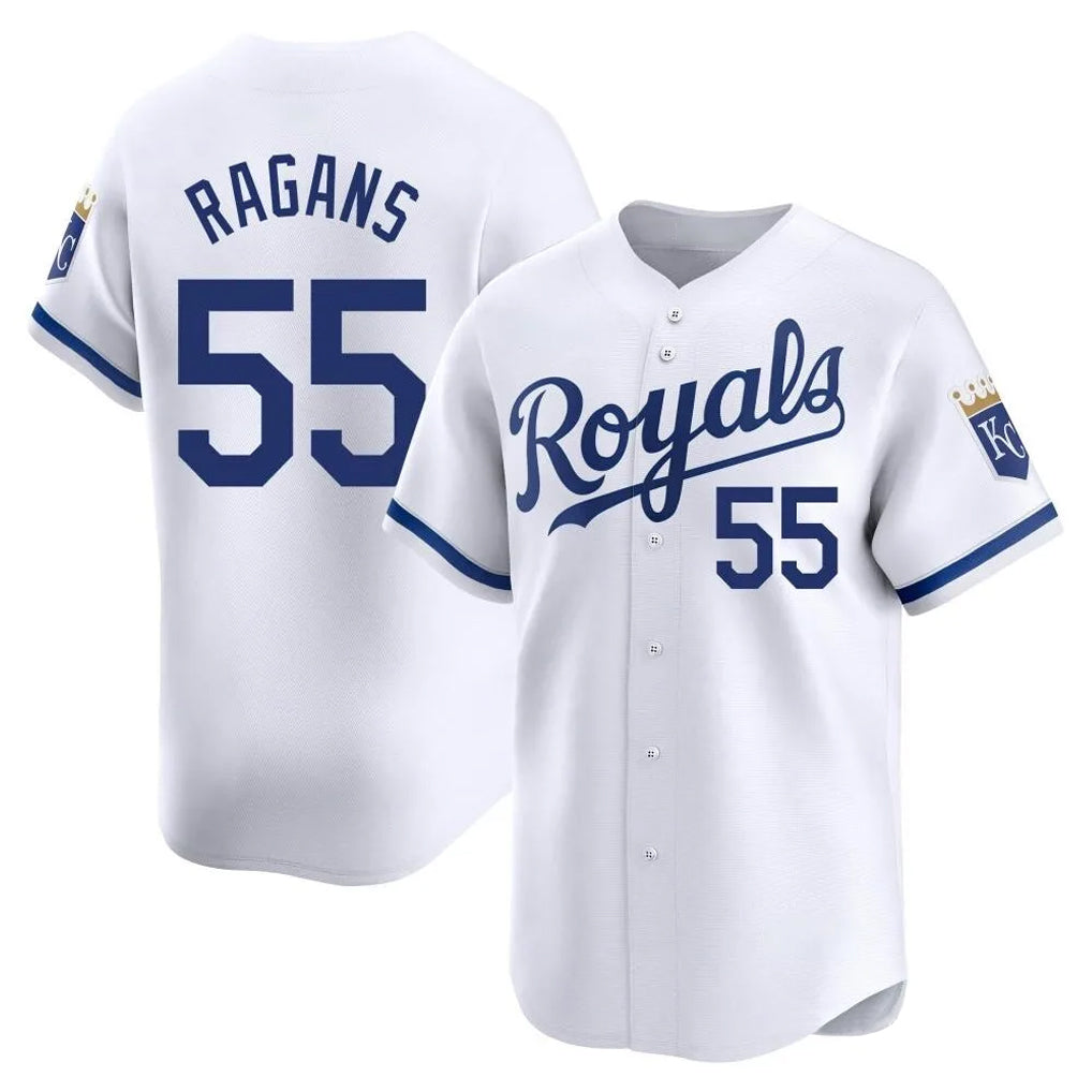 Davalo KC.Royals #55 Cole Ragans Player White Alt Limited Home Stitched Jerseys