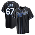 Davalo KC.Royals #67 Seth Lugo Player Black Carbon Fashion Home Game Stitched Jerseys