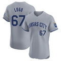 Davalo KC.Royals #67 Seth Lugo Player Gray Limited Elite Home Stitched Jerseys