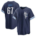 Davalo KC.Royals #67 Seth Lugo Player Navy City Connect Home Game Stitched Jerseys