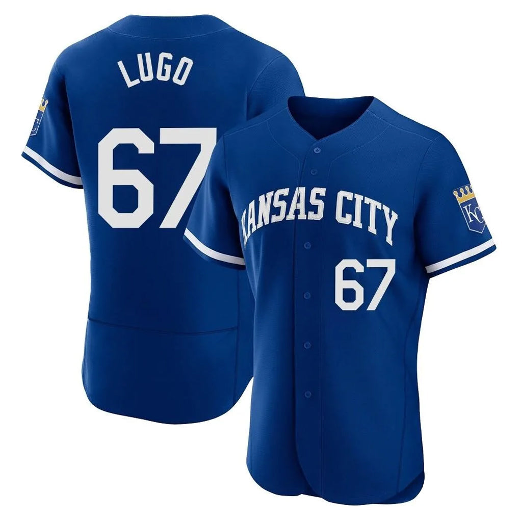 Davalo KC.Royals #67 Seth Lugo Player Royal Limited Elite Home Stitched Jerseys