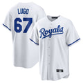 Davalo KC.Royals #67 Seth Lugo Player White Home Game Stitched Jerseys