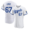Davalo KC.Royals #67 Seth Lugo Player White Limited Elite Home Game Stitched Jerseys