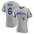 Davalo KC.Royals #6 Jonathan India Player Gray Limited Elite Home Game Stitched Jerseys