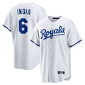 Davalo KC.Royals #6 Jonathan India Player White Home Game Stitched Jerseys