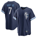 Davalo KC.Royals #7 Bobby Witt Jr. Player Navy City Connect Home Game Stitched Jerseys
