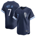 Davalo KC.Royals #7 Bobby Witt Jr. Player Navy City Connect Limited Home Stitched Jerseys