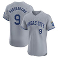 Davalo KC.Royals #9 Vinnie Pasquantino Player Gray Limited Elite Home Stitched Jerseys