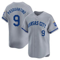 Davalo KC.Royals #9 Vinnie Pasquantino Player Gray Limited Home Stitched Jerseys