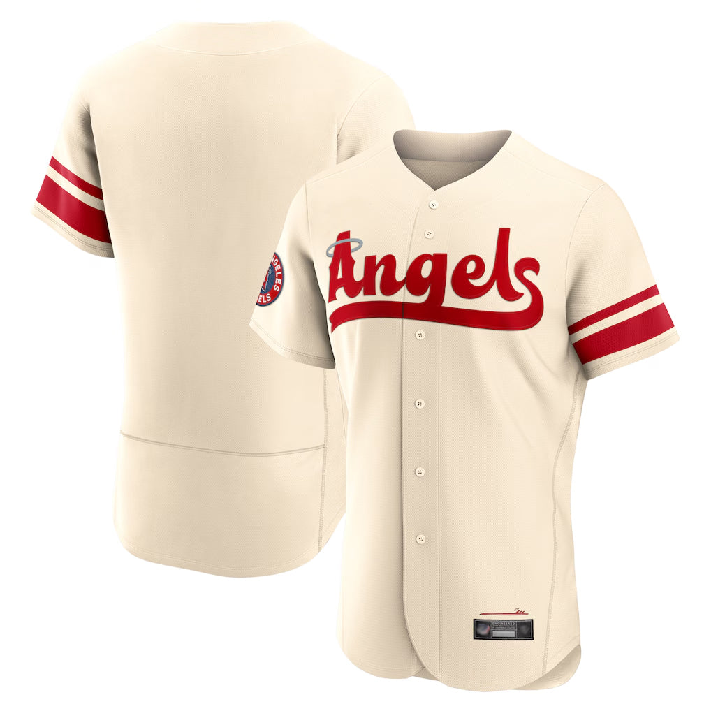 Davalo LA.Angels Cream City Connect Limited ELite Home Blank Player Stitched Jerseys