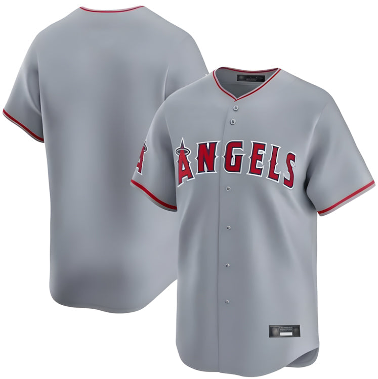 Davalo LA.Angels Gray Home Limited Blank Player Stitched Jerseys