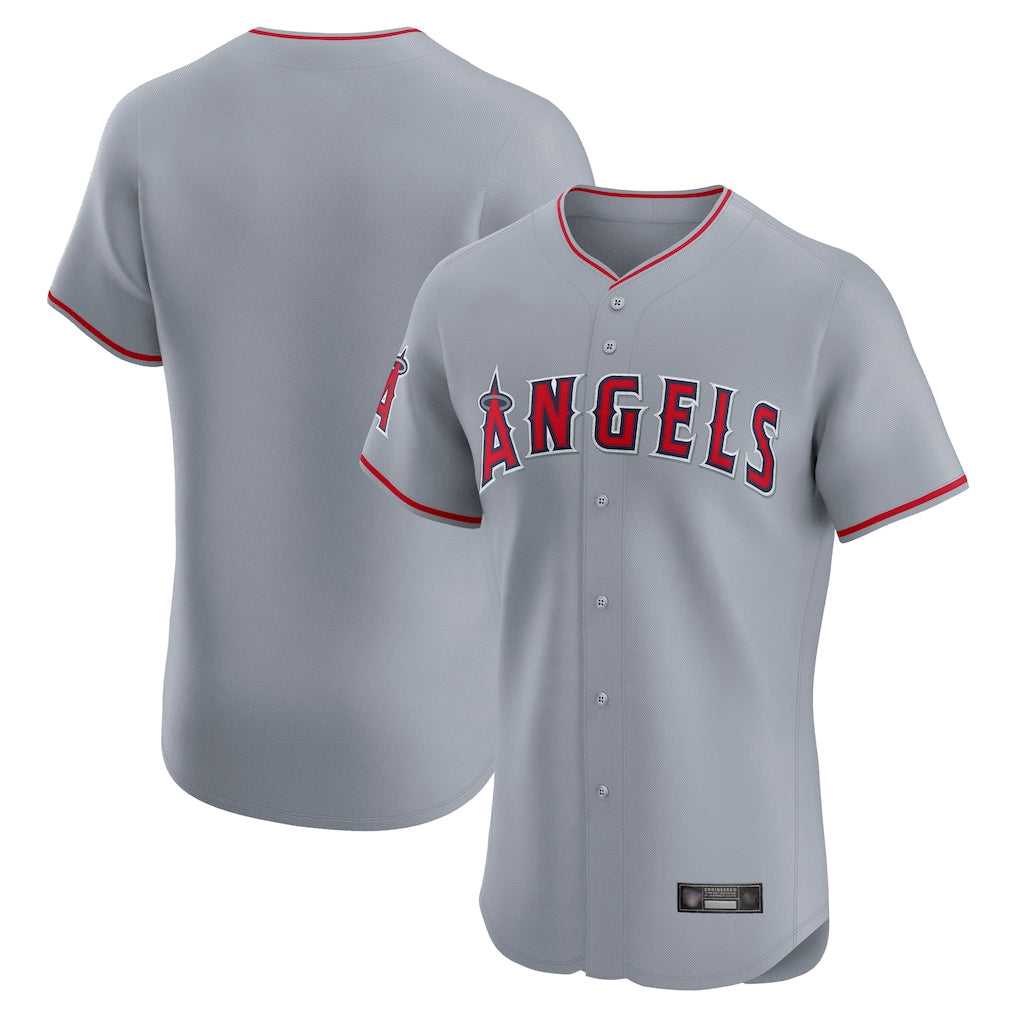 Davalo LA.Angels Gray Home Limited Elite Blank Player Stitched Jerseys