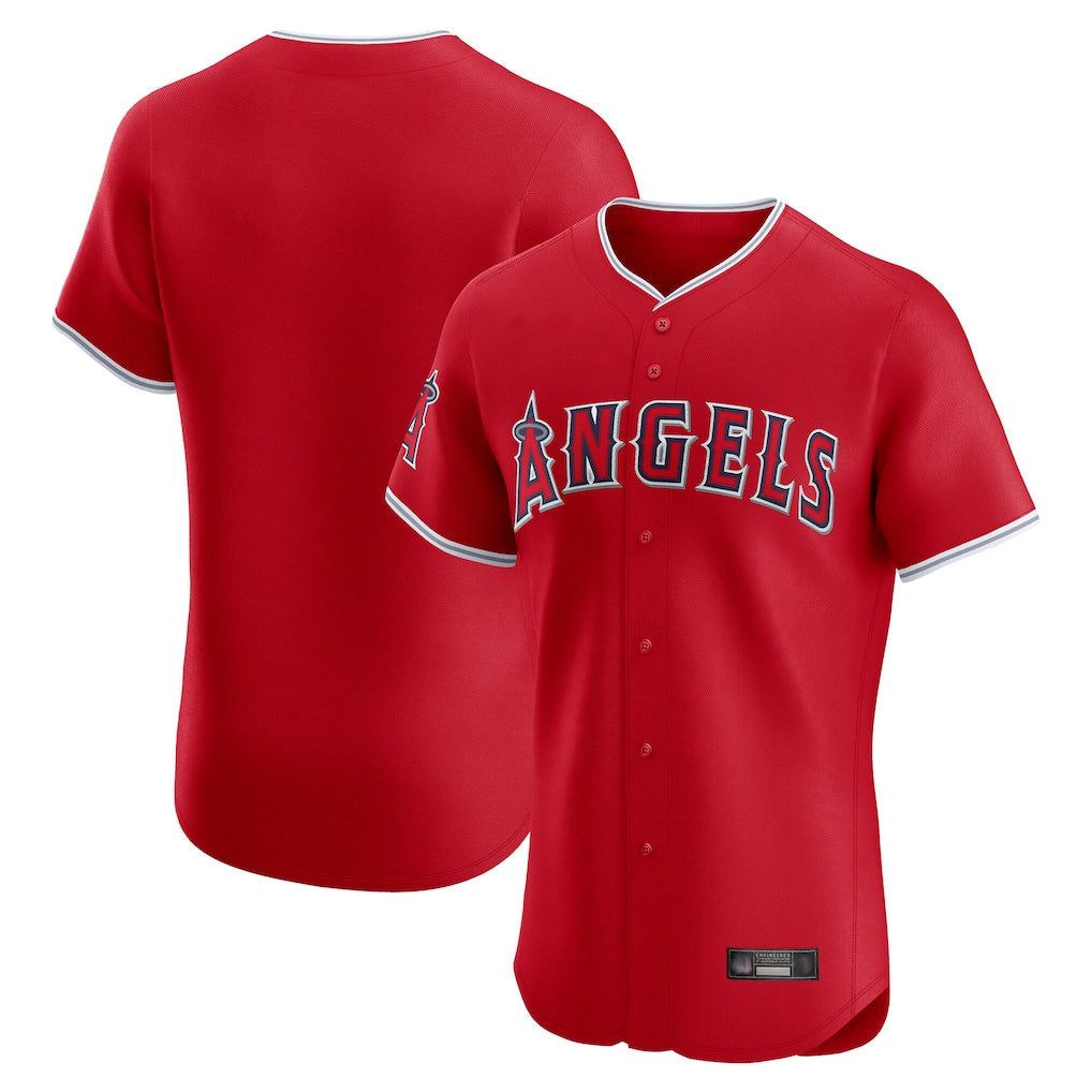 Davalo LA.Angels Red Home Limited Elite Blank Player Stitched Jerseys