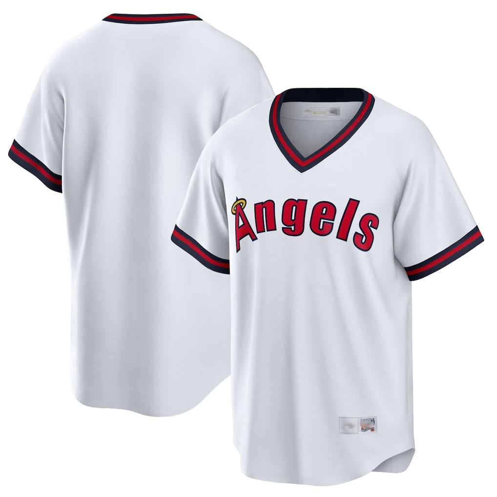 Davalo LA.Angels White T-shirt Home Game Blank Player Stitched Jerseys