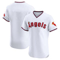 Davalo LA.Angels White T-shirt Home Limited Elite Blank Player Stitched Jerseys