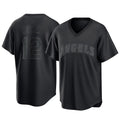 Davalo LA.Angels #12 Jorge Soler Player Black Pitch Fashion T-shirt Stitched Jerseys