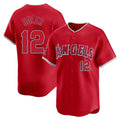 Davalo LA.Angels #12 Jorge Soler Player Red Home Limited Stitched Jerseys