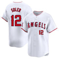 Davalo LA.Angels #12 Jorge Soler Player White Limited Home Stitched Jerseys