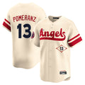 Davalo LA.Angels #13 Drew Pomeranz Player Cream City Connect Limited Home Stitched Jerseys