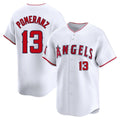 Davalo LA.Angels #13 Drew Pomeranz Player White Limited Home Stitched Jerseys