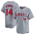 Davalo LA.Angels #14 Logan O'Hoppe Player Gray Home Limited Stitched Jerseys