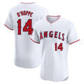Davalo LA.Angels #14 Logan O'Hoppe Player White Limited Elite Stitched Home Jerseys