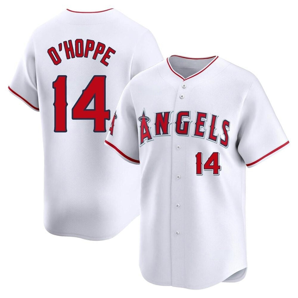 Davalo LA.Angels #14 Logan O'Hoppe Player White Limited Home Stitched Jerseys