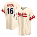Davalo LA.Angels #16 Yusei Kikuchi Player Cream City Connect Home Stitched Jerseys