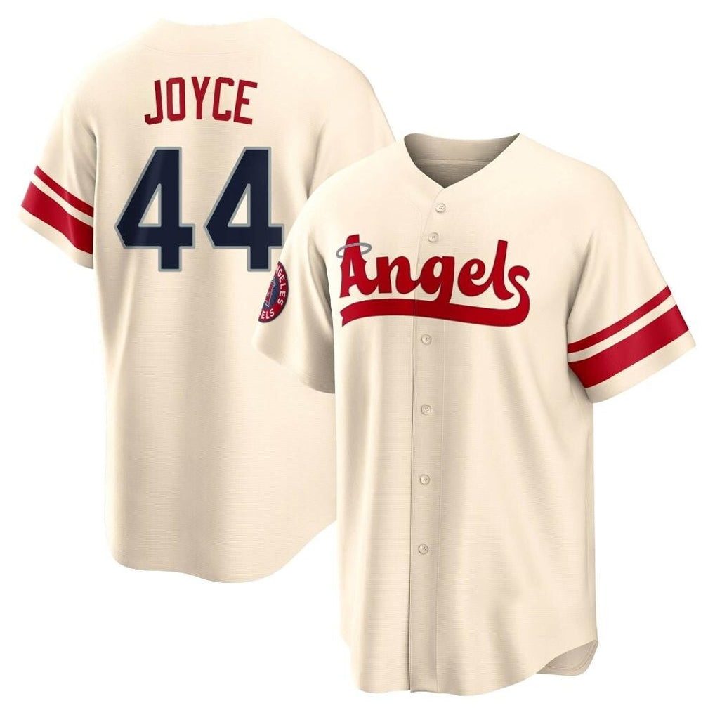 Davalo LA.Angels #44 Ben Joyce Player Cream City Connect Home Stitched Jerseys