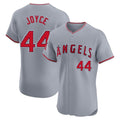 Davalo LA.Angels #44 Ben Joyce Player Gray Home Limited Elite Stitched Jerseys