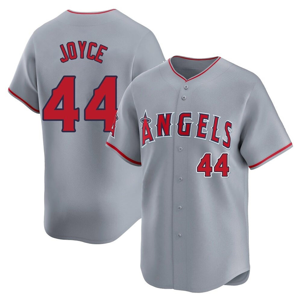 Davalo LA.Angels #44 Ben Joyce Player Gray Home Limited Stitched Jerseys