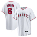 Davalo LA.Angels #6 Anthony Rendon Player White Home Game Stitched Jerseys